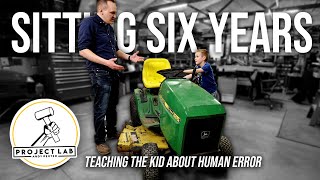 John Deere hydro 185 no spark no start -- wrenching with a 6 year old