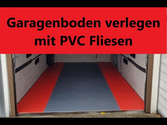 Garagen Boden sanieren mit PVC Klick Fliesen von Fortelock 