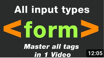 Html tutorial forms and input tags web development tutorials