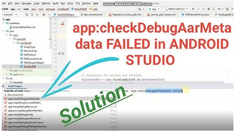 app:checkDebugAarMetadata FAILED in android studio