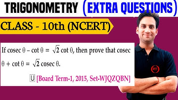 If cosecθ-cotθ = root 2 cot θ, than prove that cosec θ+ cot θ = root 2 cosec θ.
