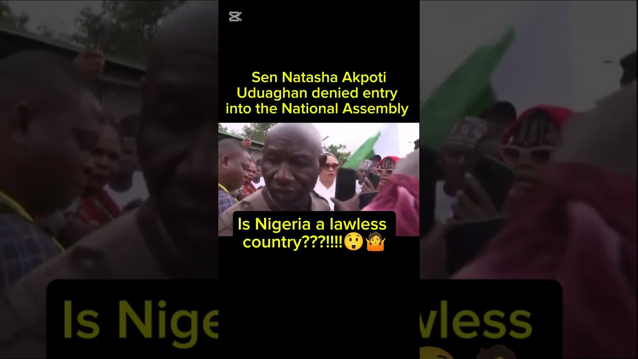 Moment Sen Natasha Akpoti Was Denied Entry Into The National Assembly Breakingnews