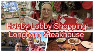Fun Day     Shopping Hobby Lobby and Lunch at Longhorn Steakhouse - Ginkgo Biloba Trees - Beautiful