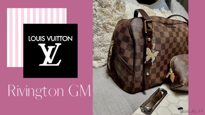 Louis Vuitton Rivington PM Damier Ebene Shoulder Bag Brown