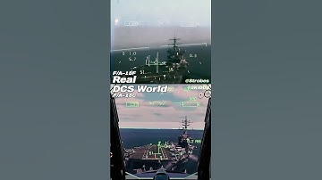 Real VS Game | F/A-18C Hornet Carrier Landing HUD #shorts #dcs #carrier #aircraft