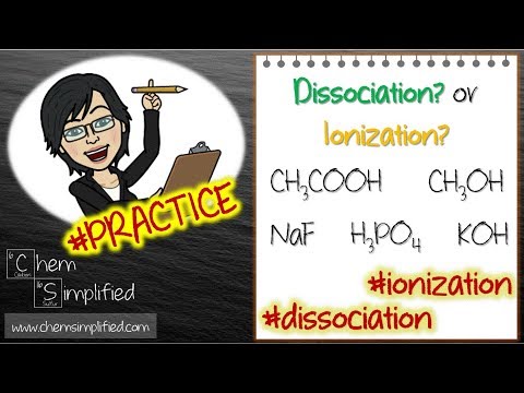 Dissociation and Ionization Practice - Dr K