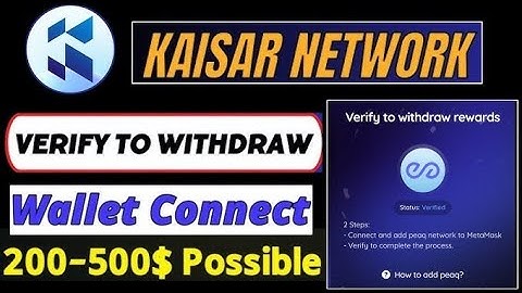 Kaisar Network: Airdrop & Wallet Verification Process#cryptowithmohnesh