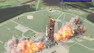 [Reentry] Apollo-Saturn V Launch into LEO