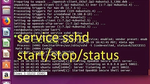 Service configuration in Linux | Start/stop a service | SSH service port customization