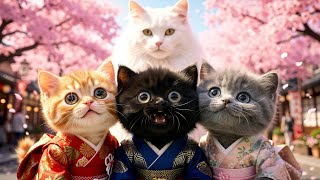 Kittens Discover Japan 🇯🇵🐱 | A Cozy, Relaxing Travel Story with Soft Music screenshot 3