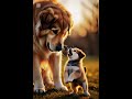 "GROK" puppy challenging his dad. #ai #veo3 #viral #pets #puppy #foryou #belgium #fyp #fy