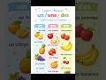 Learn fruit in French using un|une/des #learnfrench #improvefrenchlistening