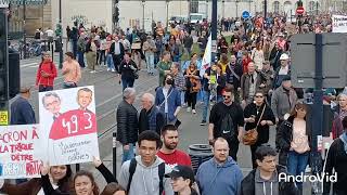 A Bordeaux Manifestation contre la réforme des retraites le 23 mars 2023