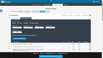 Calculating Your Area Dimensions in the Bluebook PRO Estimator