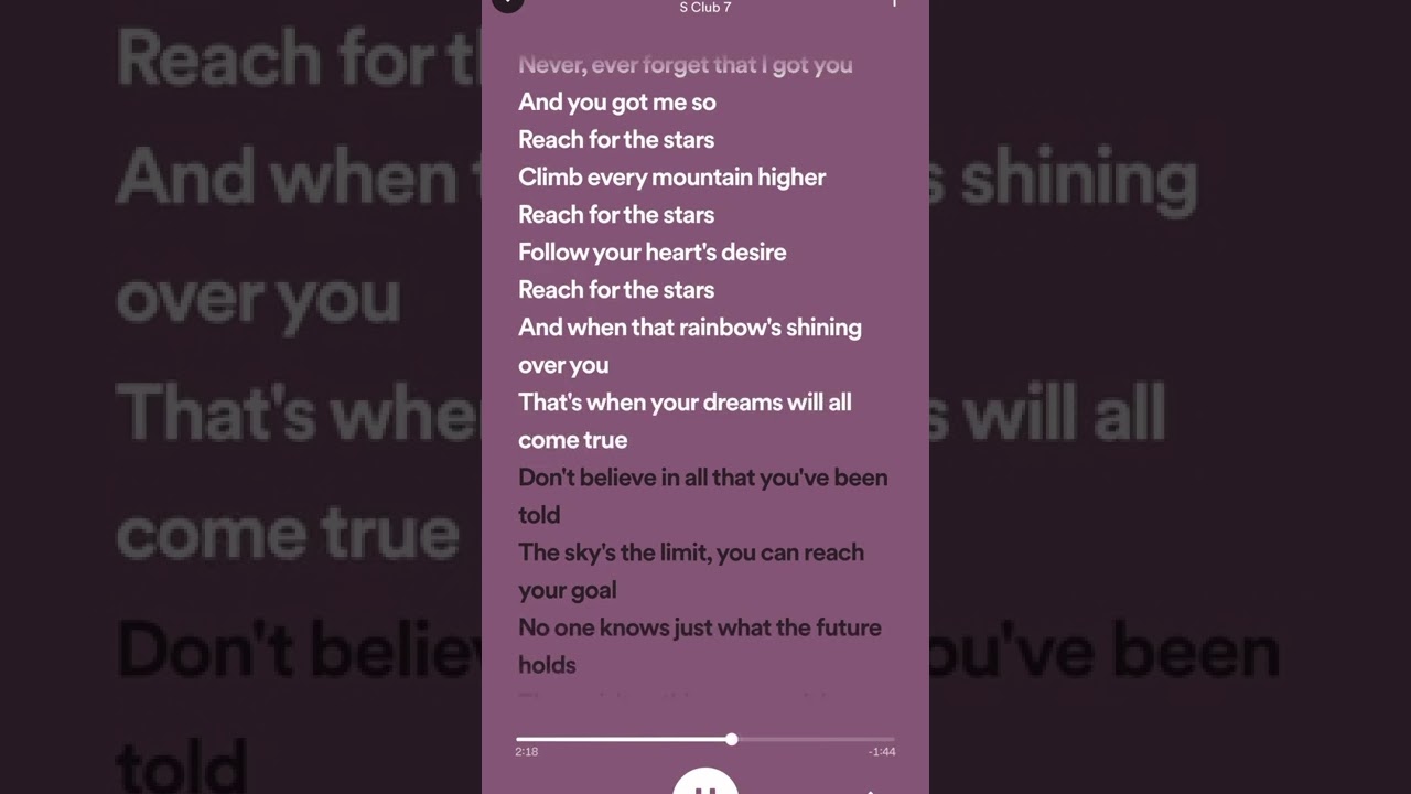 S Club 7 - Reach (Sped Up Version)