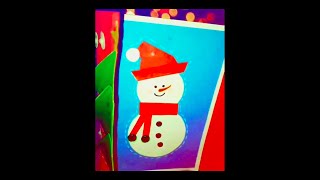 Christmas Greeting Card Part 1 (Snowman) | Last-Minute Greeting Card screenshot 5