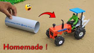 how to make mini diy tractor at home from PVC pipe | mini tractor making at home