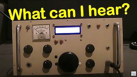 HF listening on a partially built receiver based on the Bitx20