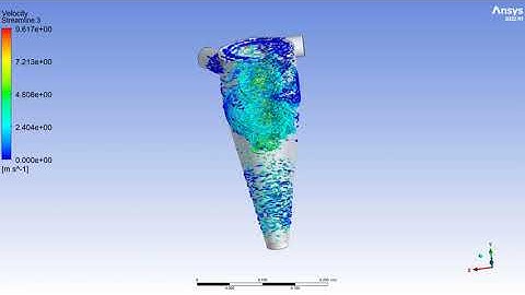 Cyclone separator animation | Ansys Fluent