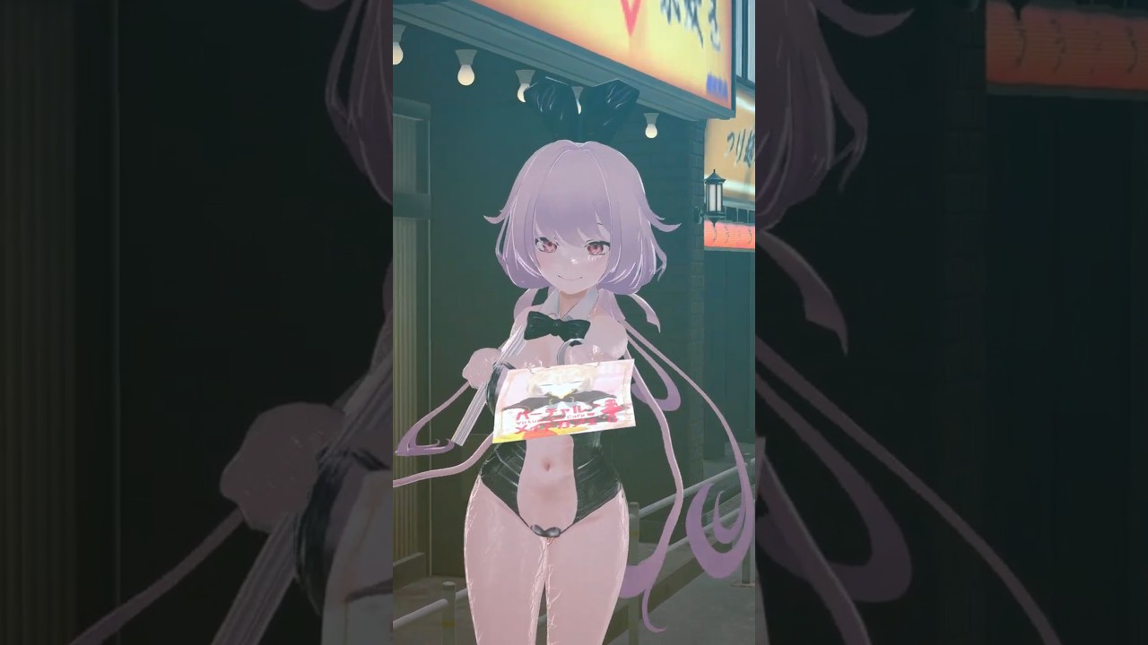 【#varkshorts 】半透明バニーでチラシ配り  #shorts