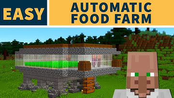 Minecraft Villager Food Farm: Eenvoudige landbouw met behulp van Villagers 1.13/1.14 compatibel m...