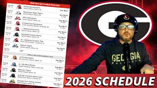 GEORGIA BULLDOGS 2026 FOOTBALL SCHEDULE PREVIEW