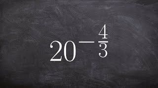 Simplifying a number raised to a negative rational power