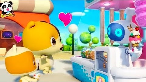 Magical Ice Cream Robot Vending Machine |Learn Colors | Nursery Rhymes | Kids Song |BabyBus