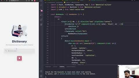 Dictionary Part 12 | React App | Bookmarks and Responsiveness