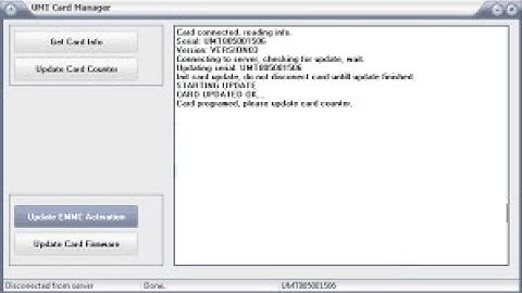 UMT Dongle Please use Card Manager to Update Card Solution100