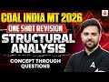 Coal India MT 2026 Structural Analysis Marathon | One Shot Revision Class