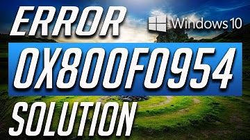 How to fix .NET Framework 3.5 Error 0x800F0954 in Windows 10