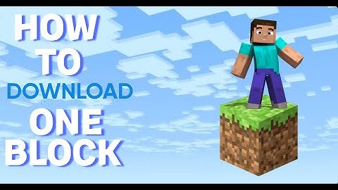 HOW TO DOWNLOAD ONE BLOCK | IN MINECRAFT | 1.16.4|