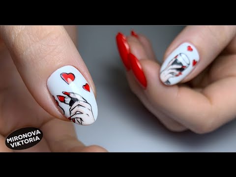 Красные ногти. Стильный дизайн ногтей.