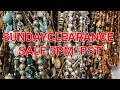 Sunday live at 5pm pst 8pm et jewelry clearance sale  dont miss it
