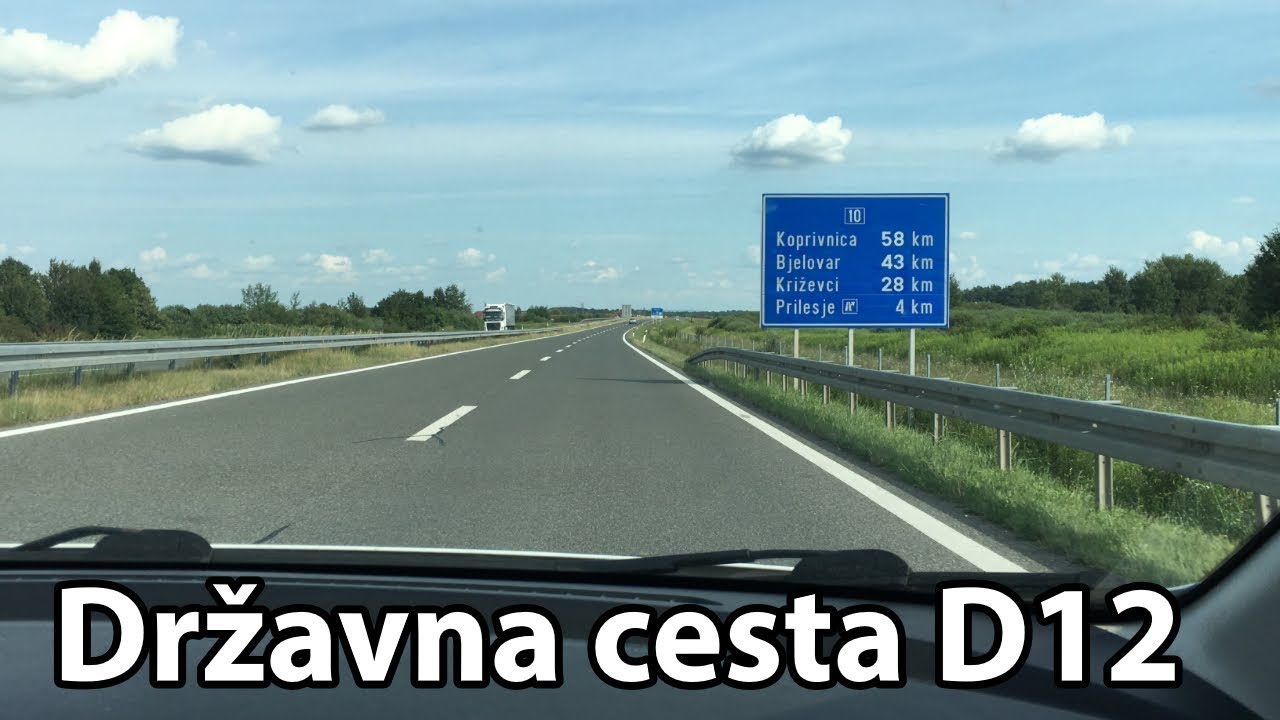 Državna cesta D12 Zagreb-Koprivnica/Virovitica | Izlaz Gradec | Podravski Ipsilon
