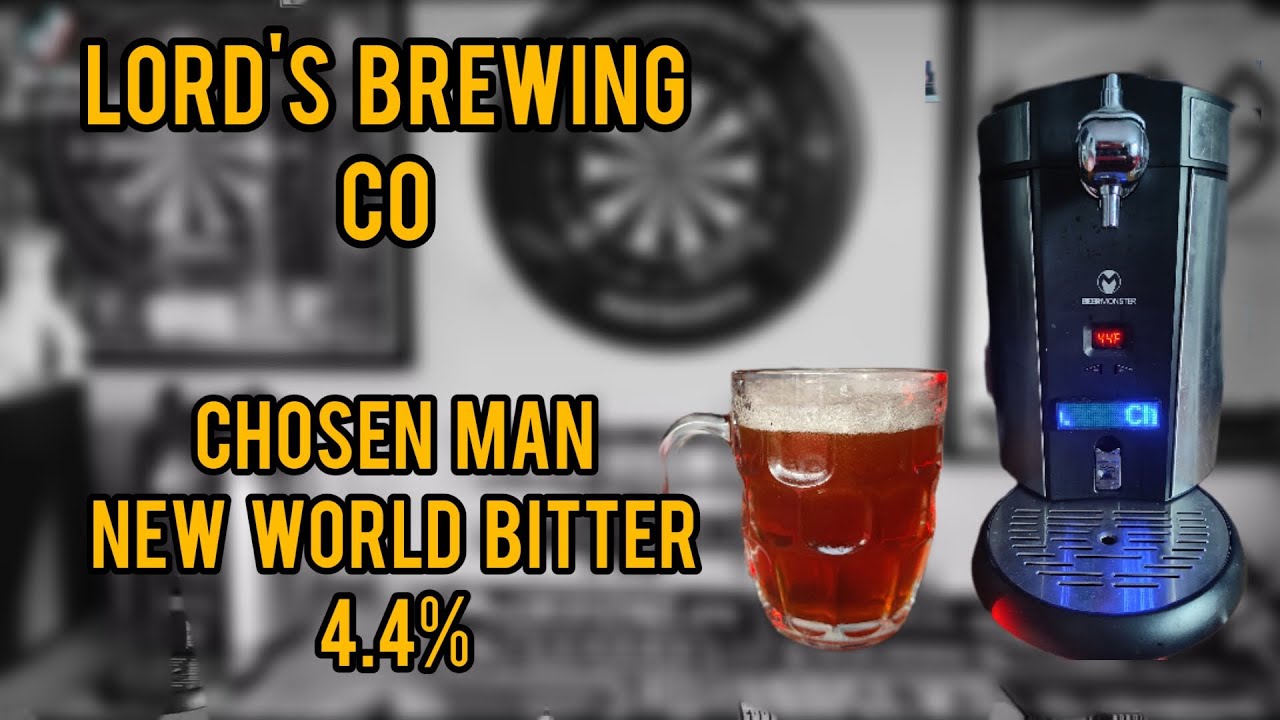 Chosen man new world bitter 4.4% - Lord's brewing co - review No. 1319