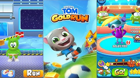 Talking Tom Gold Run vs Om Nom: Run vs Gummy Bear Runner Gameplay Android & IOS