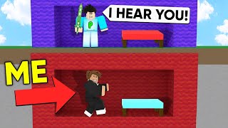 How Long Can I Live in Someone's BASE, Before they NOTICE.. (Roblox Bedwars)
