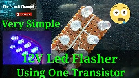 Super Effect LED Flasher Circuit Using Only One transistor