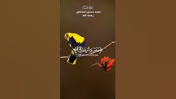قَالَ رَبِّ اشْرَحْ لِي صَدْرِي _ تلاوة من سورة طه _ محمد صديق المنشاوي رحمه الله