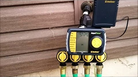 The Melnor 4 Zone Water Timer  Sprinkler Timer for the garden