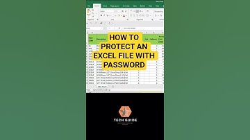 How To Password Protect an Excel File/ Workbook Tutorial #shorts  #excel