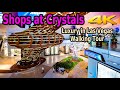 Shops at crystals las vegas walking tour in 4k