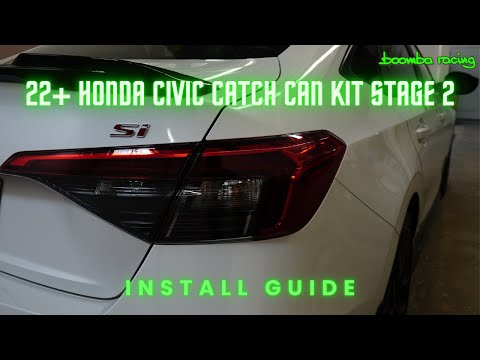 How to Install | 22+ Civic Si Catch Can Stage 2 @BoombaRacing