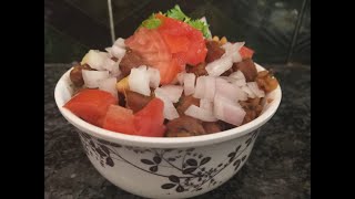 Kala chana chat#Masala chana chat recipe in Telugu