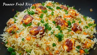 Spicy Paneer Fried Rice Recipe No Soya Sauce | Simple Fried Rice Recipe At Home | Paneer Fried Rice
