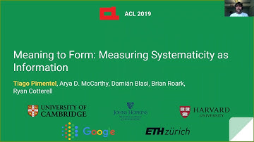 SIGTYP Lecture: Tiago Pimentel (Part 3): (Non-)Arbitrariness of the Sign