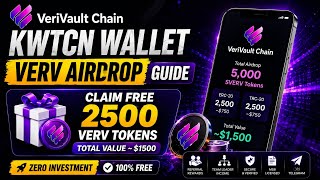 #AD KWTCN Wallet Airdrop Crypto Loot 🤑 0.30$ Per Refferal loot 🔥 Complete Guide Free crypto loot