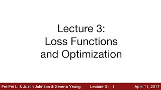 Lecture 3 | Loss Functions and Optimization screenshot 4